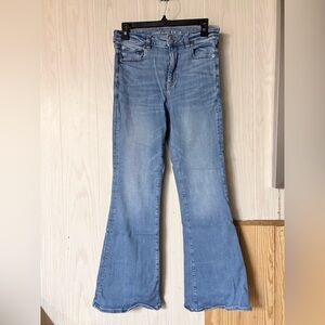 American Eagle Super-Hi Rise Flare Size 10